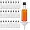 Mini Plastic Bottles with Lids (24 Pack) - Empty 1.7oz Shot Bottles for Alcohol, Spirits, Liquor - Funnel Included