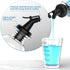 Set 11.8OZ Nozzle Bathroom Glass Mouthwash Dispenser with Cup,Black Toothbrush Holder Stainless Steel with Clear Mouth