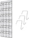 Over the Door Shoe Organizer, 24 Large Breathable Mesh Pockets, Space Saving