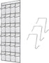 Over the Door Shoe Organizer, 24 Large Breathable Mesh Pockets, Space Saving