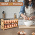 Countertop 24-Hole Counter Yuoyar Wooden Fresh Egg Holder - Stackable egg storage for Gathering Fresh Eggs - Egg Rack