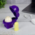 Portable Purple Egg Holder with Salt Shaker