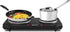 Elite Gourmet EDB-302BF Black Countertop Double Cast Iron Burner, 1500 Watts, Easy to Clean