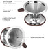 Pour Over Coffee Dripper, Professional Stainless Steel Drip Cone with Reusable Paperless Filter, 1-4 Cup, Cup Stand