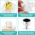 Set of 5 Mini Salt and Pepper Shakers, 0.5 oz Glass Cube Mini Spice Shaker with Funnel for Wedding, Party, Home, Kitchen