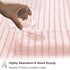 8 Set Sheet-2 Towels,2 Towels,4 Oliven Pcs Pink Cabana Stripe Large Bath Towels Oversized Bath Bathroom Hand Washcloths