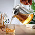 Glass Teapot with Removable Stainless Steel Infuser, Borosilicate Glass Tea Pot for Blooming and Loose Leaf Tea