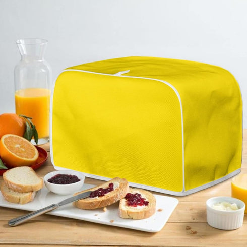 Yellow Toaster Dust Cover, Mini Kitchen Appliance Protector, 4 Slice Toaster Cover for Home Decor Gifts