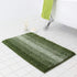 COSY HOMEER 28x18 Inch Bath Rugs, 100% Polyester Extra Soft Non-Slip Bathroom Mats, Machine Washable, Green