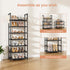 7 18-20 Closets LANTEFUL Tiers Shoe Rack Pairs Boots Organizer Storage Sturdy Narrow Shoe Shelf for Entryway