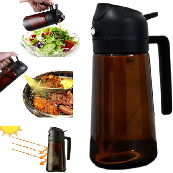 Zwzjheng 2 In1 Olive Oil Edible oil Dispenser for Kitchen, 16oz Oil Sprayer