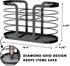 YIGII Hair Dryer Holder - Wall Mount Organizer for Bathroom, Adhesive Blow Dryer Holder for Hot Tools, Black