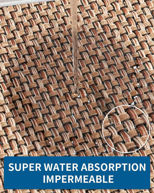 Kitchen Rugs and Mats Non-Skid Washable, Absorbent Runner Rugs for Kitchen, Front of Sink, Floor Mats (Beige, 20"x32")