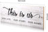 Jetec This Is Us Wall Sign - Wooden Family Wall Plaques with Quotes for Living Room, Bedroom, Christmas Decorations