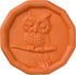 JBK Pottery Brown Sugar Savers, Set of 6 - Hummingbird, Maple Leaf, Sun, Owl, Bear, and Daisy Designs
