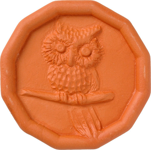 JBK Pottery Terracotta Brown Sugar Saver, Handmade Terra Cotta Sugar Keeper with Decorative Discs, Food-Safe, Made in