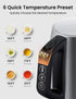 6 Presets, 1-Hr 1.7 1500W COMFEE' Stainless Steel Electric Kettle, Temperature Control with Keep Warm, Kettle Water