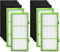 Filter Compatible with Holmes Aer1 Series, Replacement Parts # HAPF300AH-U4R, HAP242-NUC (4 True Replacement + 8