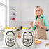 8 Pcs Large Linen Bread Bag for Homemade Bread, Reusable Drawstring Storage Bags, 12" x 15" (Stylish Style)