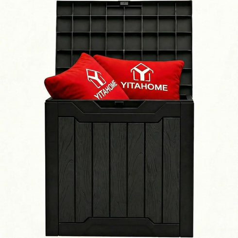 YITAHOME 31 Gallon Outdoor Storage Box, Resin Deck Box and Waterproof Package