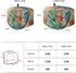 Nautical Theme Toaster Dust Cover with Pockets, Blue Seahorse and Seaweed Soft Washable Cover for 4 Slice Toaster