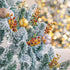 6Pcs HUIANER Artificial Berries, Lifelike Orange Berry with Stems Fake Christmas Fruit Simulation Flowers Orange