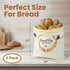 pipi&titi (2-packs),Zippered Storage,17x12.6 inches Reusable Beeswax Bread Bags for Homemade Bread Bread Bag