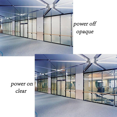 HOHOFILM Electronic PDLC Smart Film, Switchable Smart Glass Film (15cmx15cm)