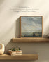 InSimSea Square Framed Canvas Wall Art, Landscape Room Decor Scenery Sky Grassland Canvas Oil Painting Home Decor, Wall Art Prints Decor for Living Room, Bedroom, Bedroom, Office 12"x12"
