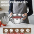 3 Colanders(2QT, 3QT, 5QT), Stainless Steel Colander for Kitchen, Stainless Steel Strainer, Pasta Strainer
