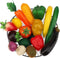 Meiwlong 16 Pcs Fake Vegetables,Realistic Artificial Vegetable and Fruits for Decoration,Fake Veggies Garlic