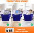 8-Pack Backpack 20 Gallons-76 FabSpace Moving Bags with Straps & Carry Handles, L Heavy Duty Storage Totes for Space