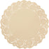 Juvale Round Paper Placemats & Doilies, 12-Inch Brown Paper Chargers for Dinner Plates and Tea Party