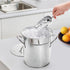 YOUEON 4L Ice Bucket with Scoop and Lid, Galvanized Metal Double Walled Wine Chiller for Parties, Silver