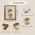 Aroutde (16L''x12W'', Vintage Farm Duck Printing Canvas Wall Art Rustic Farmhouse Nursery Duck Poster Cute Animal Wall