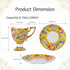 KAMMAK Set 2, 7oz (622N) Tea Cups and Saucers of Porcelain Coffee Cups, Stackable Espresso Mugs, Ceramic Demitasse