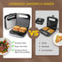 Aigostar Sandwich Maker, Non-Stick Panini Press, Breakfast Grilled Cheese Maker, Stainless Steel Tostadora de Pan