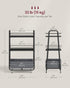 3-Tier ULRC001BE02 VASAGLE LILEA Collection - Storage Cart with Fabric Basket, Rolling Utility Cart with Wheels