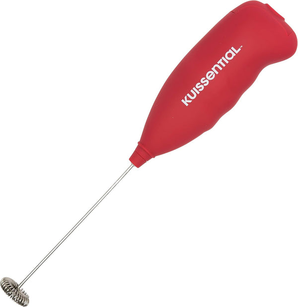 Slickfroth 2.0 Electric Stainless Steel Milk Frother - Powerful Handheld Battery Operated Foam Maker for Coffee, Latte,