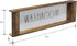 Rae Dunn Toilet Tank Tray, Decorative Wooden Organizer for Bathroom Storage of Toilet Paper and Hand Towels