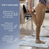 HEBE Anti Fatigue Kitchen Mat Set of 2, Non Slip Cushioned Waterproof Kitchen Mats for Floor, Comfort Standing Desk Mat