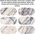 HESHIBI Countertop 10" 5" 0.6") Oval Marble Bathroom Vanity Tray, Natural Luxury Marble Home Kitchen Bathroom Table