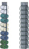 Hanging Legging Organizer for Closet, 20 Pockets Storage for Yoga Pants, Jeans, Hung Behind the Door (Grey)