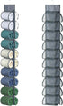 Hanging Legging Organizer for Closet, 20 Pockets Storage for Yoga Pants, Jeans, Hung Behind the Door (Grey)