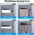RedCall 2 Pack Magnetic Paper Towel Holder for Fridge, Black Kitchen Towel Holder for Organizers and Storage