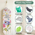 2PCS Butterfly Plastic Bag Holder for Kitchen Essentials, Reusable Hanging Grocery Bag Organizer, Washable Large