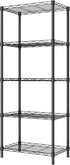 5-Wire 16.5" 11.4" 47" HOMEFORT Storage Shelves, Shelving, Metal Shelving Unit,Small Wire Shlving Rack for Kitchen