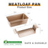 HONGBAKE Meatloaf Pan with Drain Tray, 9 x 5 Loaf Pans with Insert, Nonstick for Baking, Champagne Gold