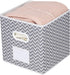 MAX Houser Fabric Cloth Storage Bins, Foldable Organizer Baskets with Dual Handles for Home Bedroom Storage, Set of 6
