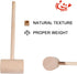 4Pcs Wooden Hammers, Natural Hardwood Crab Lobster Seafood Mallets